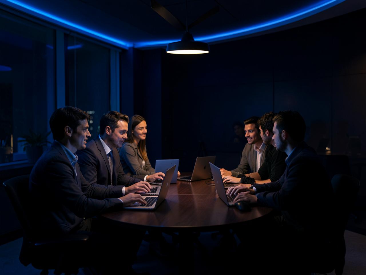 Equipe da CREAN reunida em uma mesa de trabalho